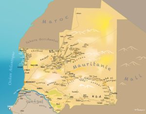 Carte touristique Mauritanie Point Afrique