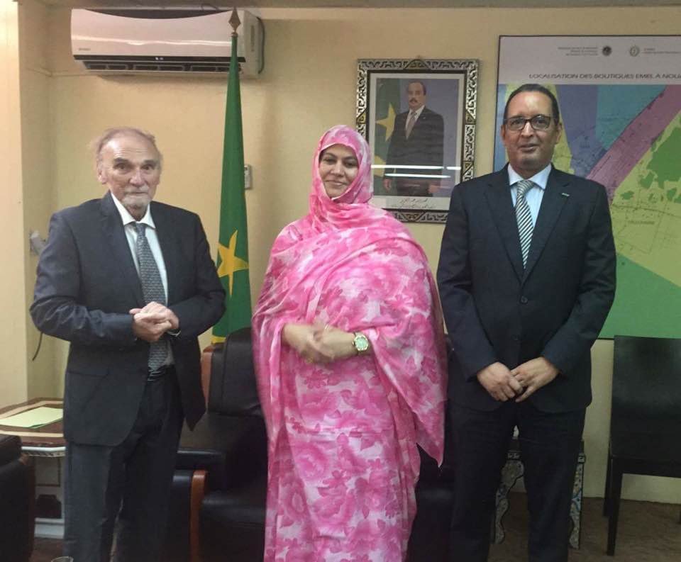 Maurice Freund et la Ministre du tourisme en Mauritanie