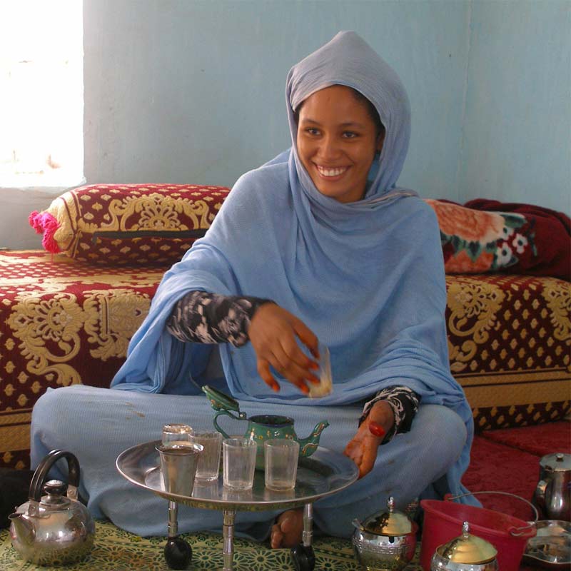 Thé à la menthe en mauritanie