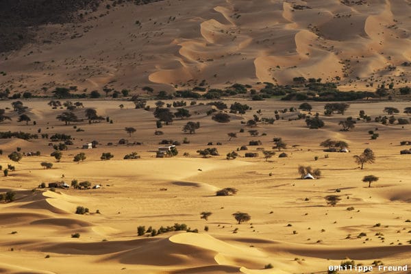 Panorama dunes El Abiod
