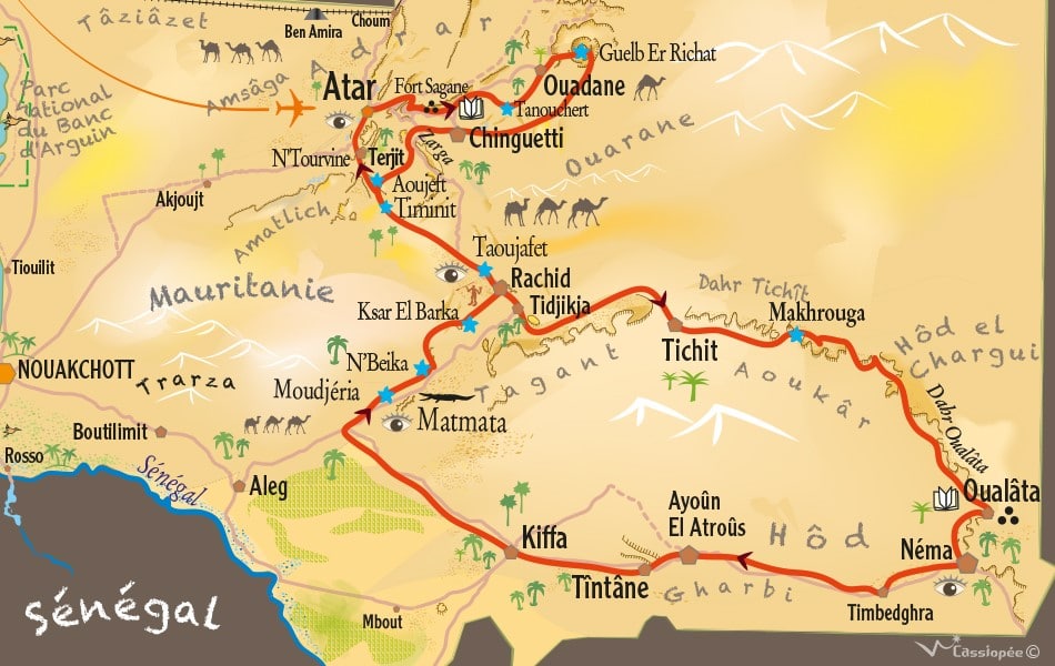Carte circuit villes anciennes