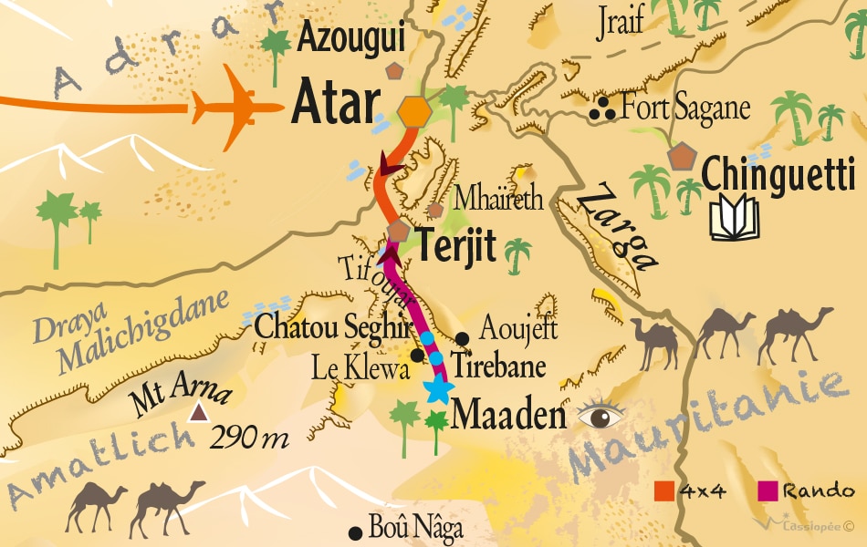 Carte rando de Maaden à Terjit avec Pierre R