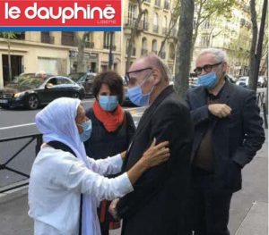 Article Dauphiné libéré 14 oct 2020 Maurice FReund témoigne libération Sophie Petronin