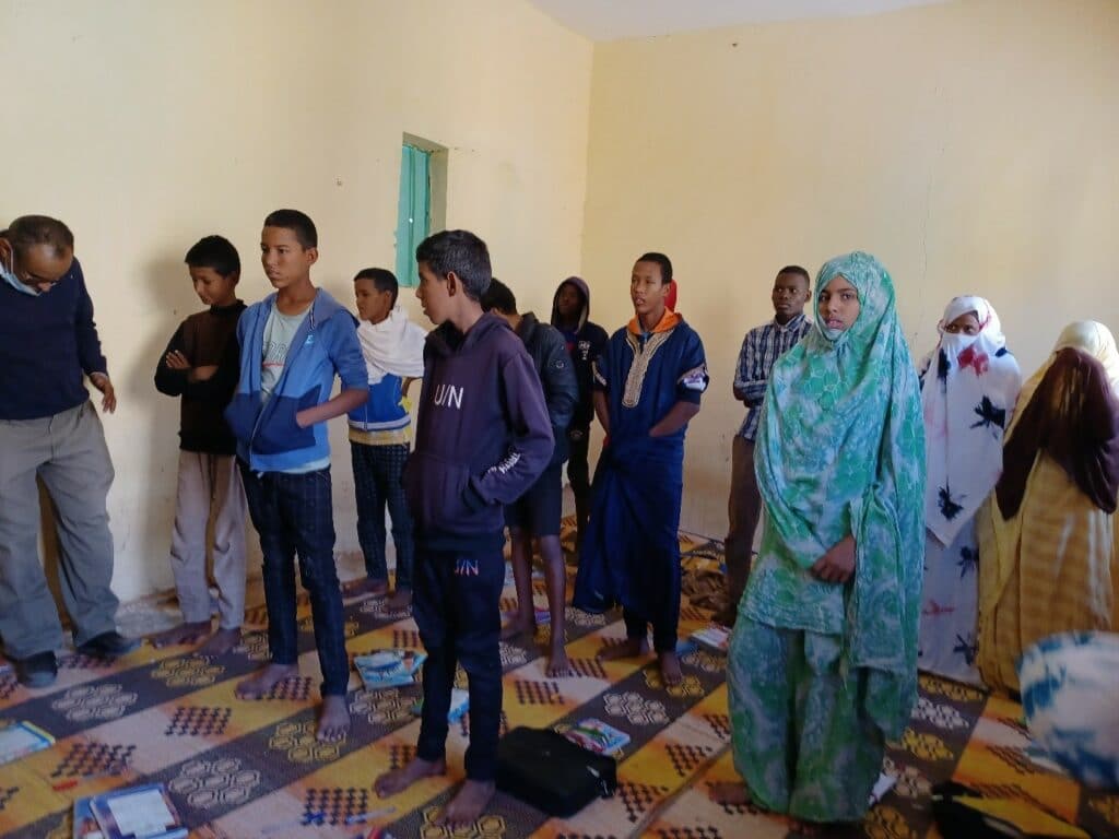 Classe de 1ère année au collège de Maaden