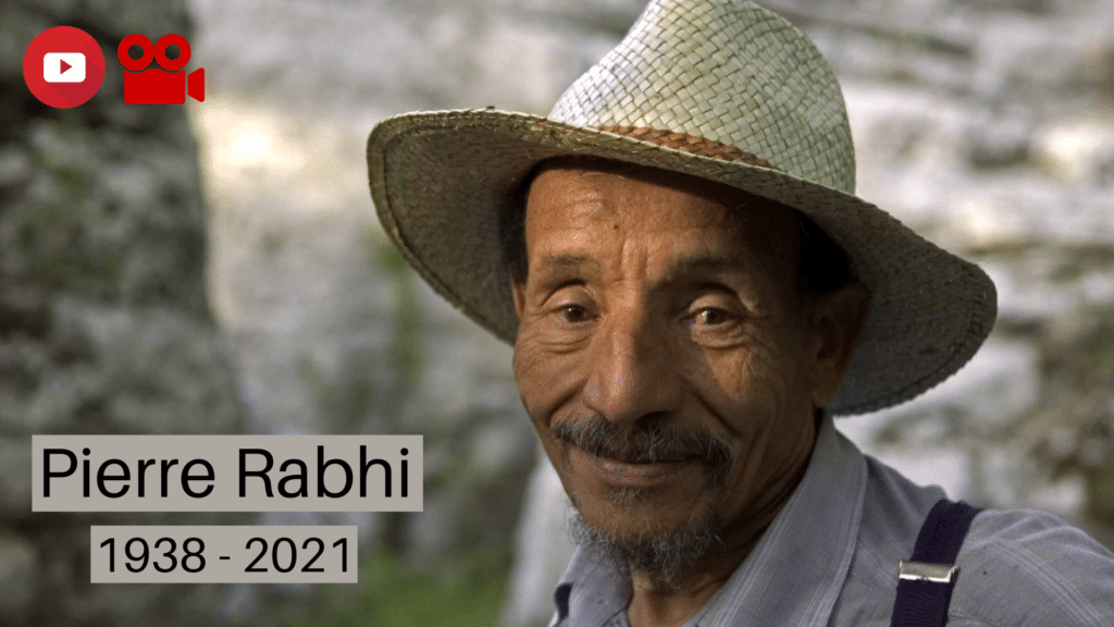 Image video hommage à Pierre Rabhi à Maaden