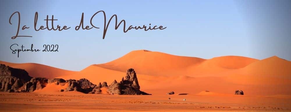 Lettre de Maurice Freund sept 2022 - Mauritanie et Algérie