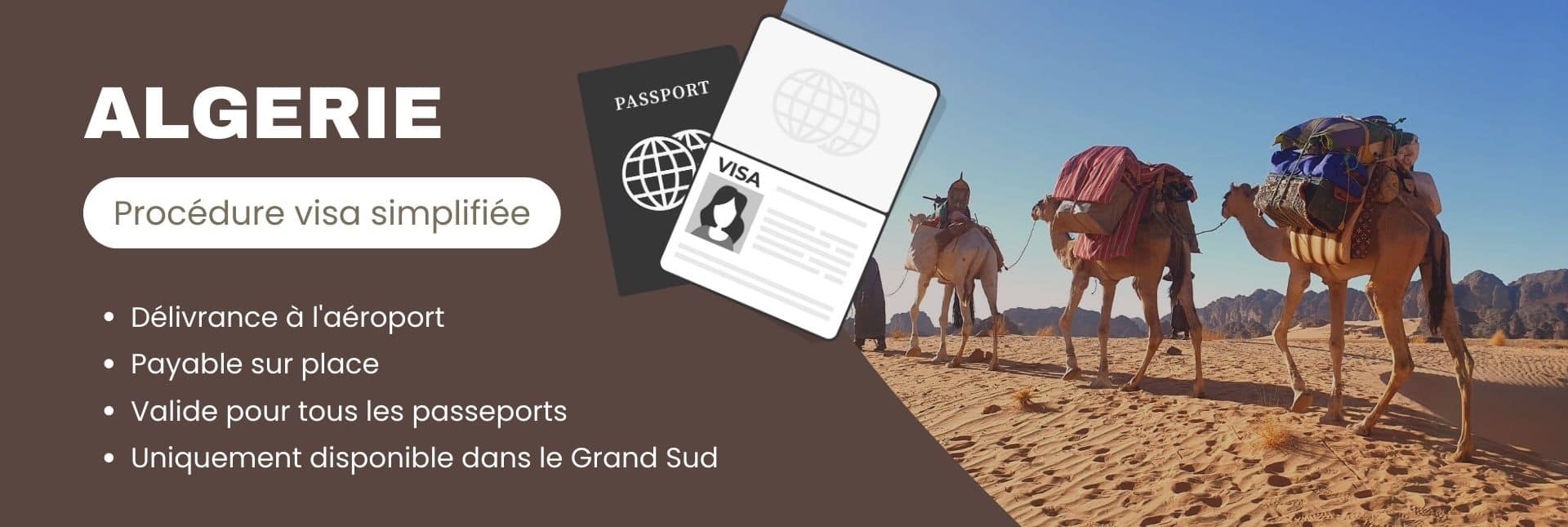 Délivrance du visa algérien à l'arrivée à Djanet