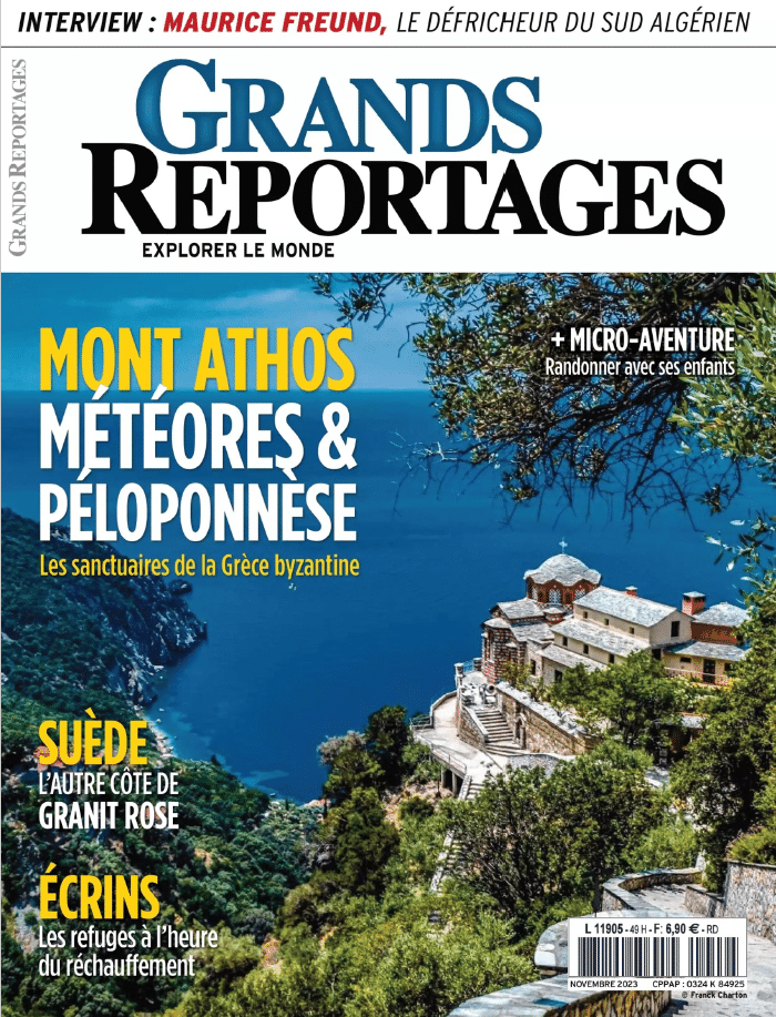 Couverture Grands reportages - Interview Maurice Freund - nov 2023