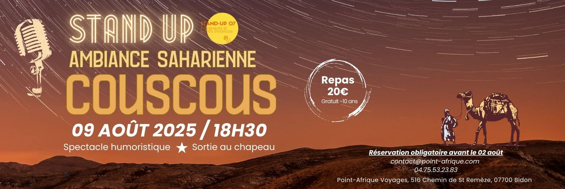 Soirée couscous 2025 Point-Afrique